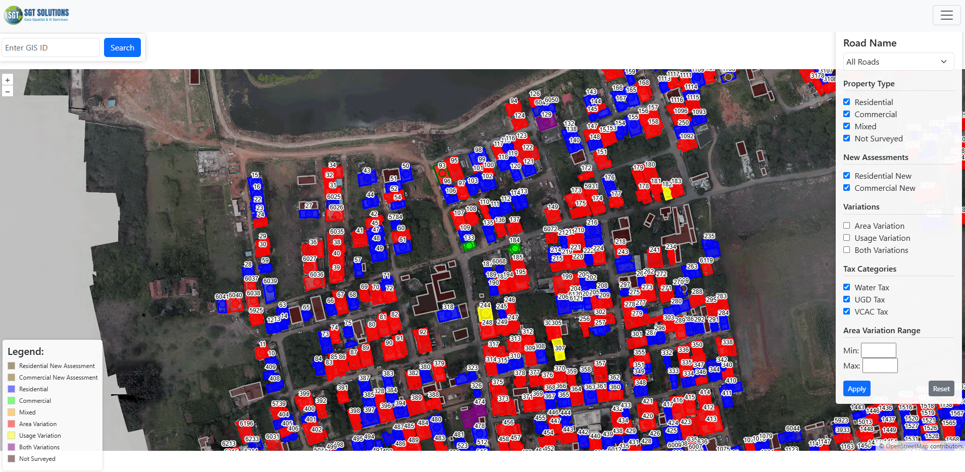 Property Tax Mapping Interface